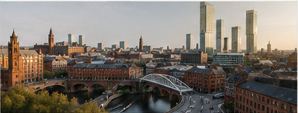 Greater Manchester city skyline